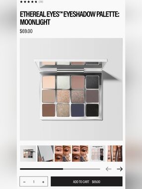 Makeup By Mario Ethereal Eyes Eyeshadow Palette In Moonlight NEW